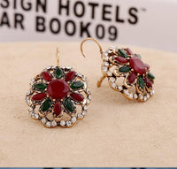 Resin Stone Mix France Buckle Earring - NATASHAHS