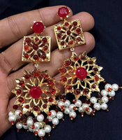 GOLD BASED EARRINGS NS-0225 - NATASHAHS