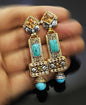 NATASHAHS EARRINGS WITH SILVER & GOLD & ZIRCONS - NATASHAHS