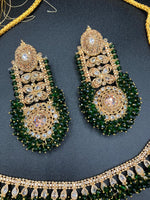 Egyptian Inspired Broad Bold Style Earrings with necklace - NATASHAHS