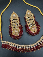 Egyptian Inspired Broad Bold Style Earrings with necklace - NATASHAHS