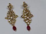 Old Heritage Style Earrings with Kundan work - NATASHAHS