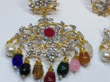 LIGHT MULTI COLORS ROYAL STYLE EARRINGS FOR ROYAL PEOPLE - NATASHAHS