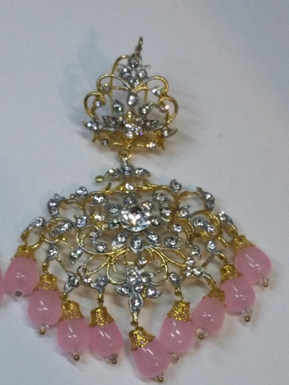 PINK ROYAL STYLE EARRINGS FOR ROYAL PEOPLE - NATASHAHS
