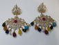 LIGHT MULTI COLORS ROYAL STYLE EARRINGS FOR ROYAL PEOPLE - NATASHAHS