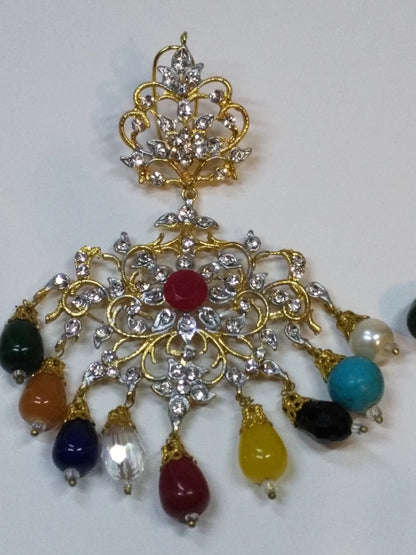 LIGHT MULTI COLORS ROYAL STYLE EARRINGS FOR ROYAL PEOPLE - NATASHAHS