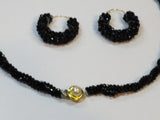 Elegant Style Black pearl set for Office ladies by Natashahs - NATASHAHS