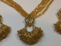 Trapezoid Crystal Earrings & Pendant Set - NATASHAHS