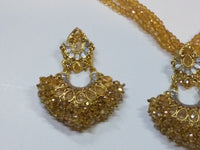 Trapezoid Crystal Earrings & Pendant Set - NATASHAHS