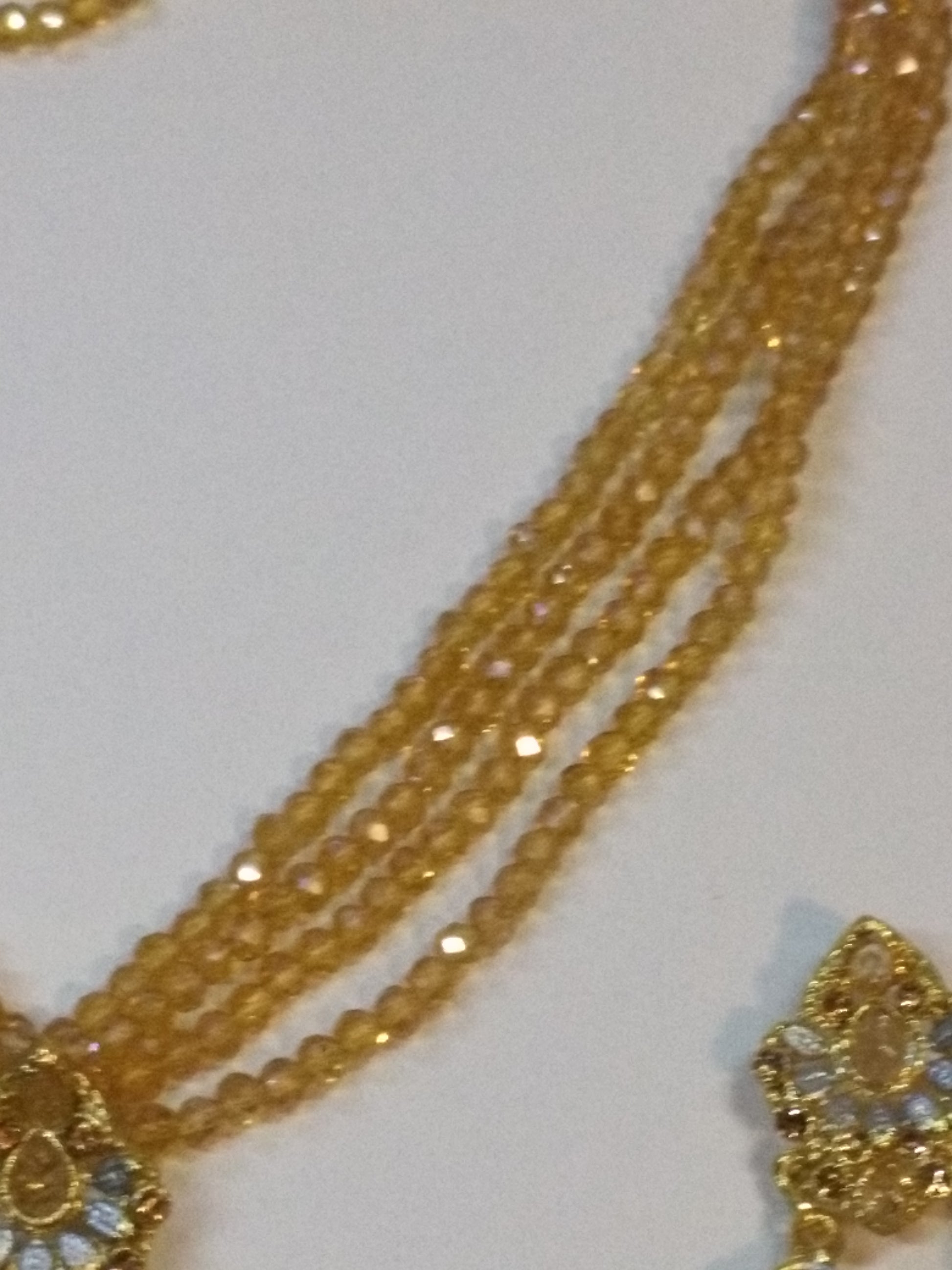 Trapezoid Crystal Earrings & Pendant Set - NATASHAHS