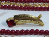 Egyptian Style polkie studded necklace set - NATASHAHS