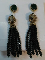 Jelly Fish Style Green colored layered handing bead strands - NATASHAHS