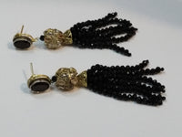 Jelly Fish Style Green colored layered handing bead strands - NATASHAHS