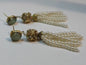 Jelly Fish Style Green colored layered handing bead strands - NATASHAHS