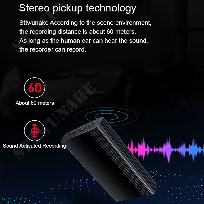 Mini-enregistreur vocal 500 heures appareil d'enregistrement numérique professionnel dictaphone audio micro enregistreur portable petit