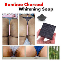 Whitening Africa Nigeria Handmade Soap Lighten Dark Bikini Line Bamboo Charcoal Cleansing Soap Remove Dullness Skin Care