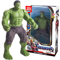 Hulk Anime Action Figure Toy Children Christmas Gift Spider Man k Pvc Movable Luminous Doll Collection Model Boys Kids Toy