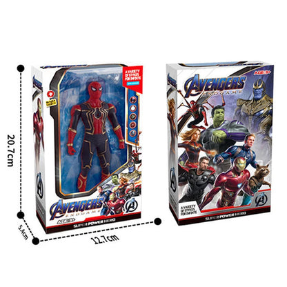 Spiderman Anime Action Figure Toy Children Christmas Gift Spider Man k Pvc Movable Luminous Doll Collection Model Boys Kids Toy - NATASHAHS