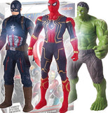 Captain America Anime Action Figure Toy Children Christmas Gift Spider Man k Pvc Movable Luminous Doll Collection Model Boys Kids Toy