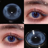 Myopia Colored Lenses with Diopter High Quality Soft Blue Lens Grey Lens Eyes Make up Beauty Pupil Contact Lenses 1 Pair