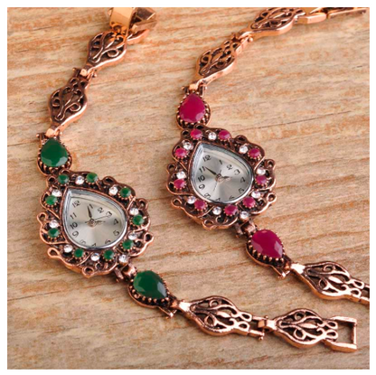 New Resin Water Drop Shaped Turkish Bracelets Quartz Watch Women - NATASHAHS