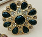 Chrysanthemum flower & Square Earrings of 1.25 inch - NATASHAHS