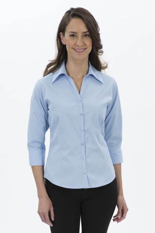 COAL HARBOUR® EASY CARE BLEND 3/4 SLEEVE LADIES' WOVEN SHIRT - NATASHAHS