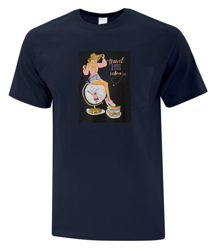 Printed T-shirts in unique designs in Adult Large size