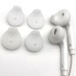 1 Pair Silicone Earbuds Tips Covers Anti-Slip Replacement Buds for Samsung Galaxy Note 5/Note 7/S7/S6 Edge White/Black