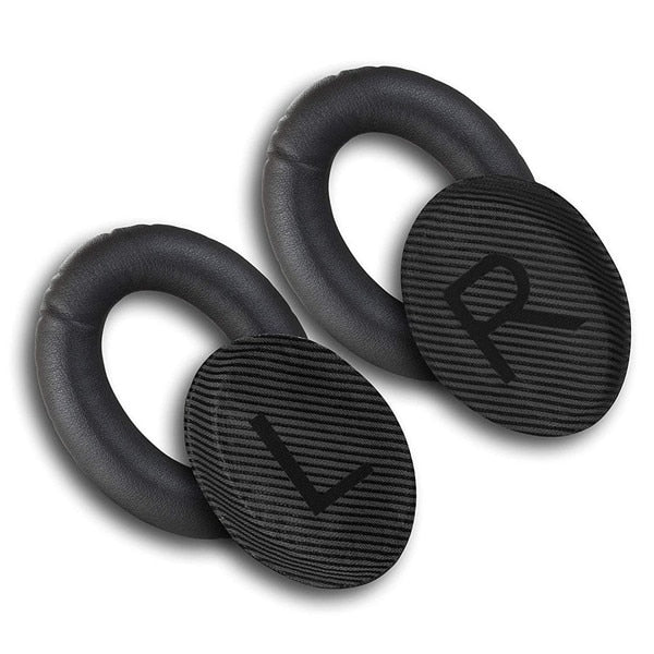زوج من وسائد الأذن البديلة لسماعات الرأس BOSE QC35 من Quiet Comfort 35 &amp; 35 ii، وسائد أذن من إسفنج الذاكرة عالية الجودة مع قضيب تثبيت