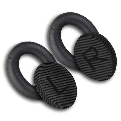 زوج من وسائد الأذن البديلة لسماعات الرأس BOSE QC35 من Quiet Comfort 35 &amp; 35 ii، وسائد أذن من إسفنج الذاكرة عالية الجودة مع قضيب تثبيت