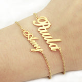 100% 925 Sterling Silver and Stainless Steel Bracelets Custom Any Name Bracelet For Women Friends Lovers Jewelry