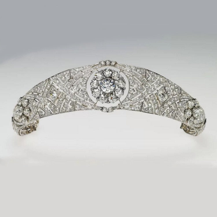 Luxury Austrian Rhinestone Meghan Princess Crown Crystal Bridal Tiaras Crown Diadem For Women Wedding Hair Accessories Jewelry - NATASHAHS