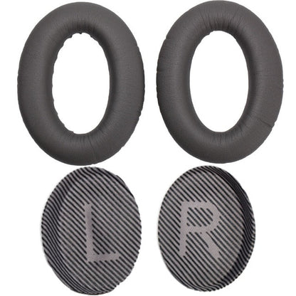 زوج من وسائد الأذن البديلة لسماعات الرأس BOSE QC35 من Quiet Comfort 35 &amp; 35 ii، وسائد أذن من إسفنج الذاكرة عالية الجودة مع قضيب تثبيت