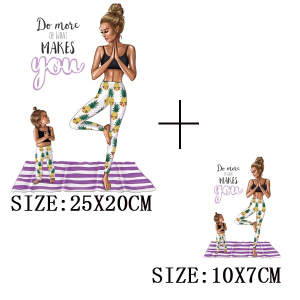 Russian Mom&Father Patches For Clothing DIY T-shirt Patches Iron On Heat Transfers Daughter&Son Thermal Sticker On Clothes - NATASHAHS