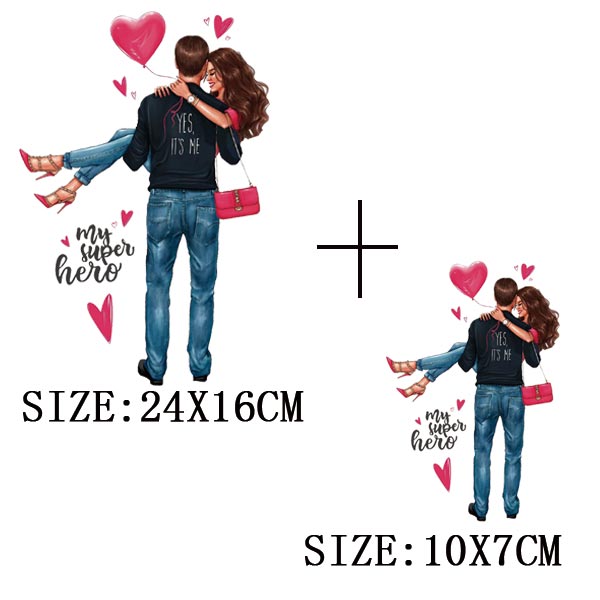 Fashion Lady Thermo Transfer Sticker On Clothes Vogue Girl Iron On Patches For Clothing DIY Washable T-shirt Clothes Sticker Set - NATASHAHS