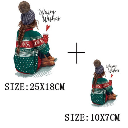 Iron On Patches for Clothing Fashion Girl Thermal Sticker On Clothes DIY A-level Washable Beauty Girl Patches Clothes Appliqued - NATASHAHS