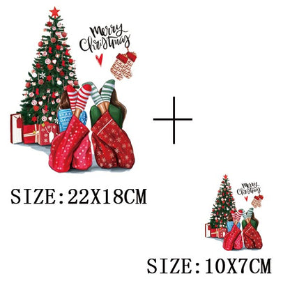 Iron On Patches for Clothing Fashion Girl Thermal Sticker On Clothes DIY A-level Washable Beauty Girl Patches Clothes Appliqued - NATASHAHS