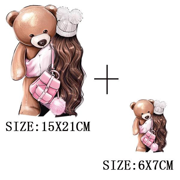 Iron On Patches for Clothing Fashion Girl Thermal Sticker On Clothes DIY A-level Washable Beauty Girl Patches Clothes Appliqued - NATASHAHS