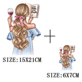 Iron On Patches for Clothing Fashion Girl Thermal Sticker On Clothes DIY A-level Washable Beauty Girl Patches Clothes Appliqued - NATASHAHS