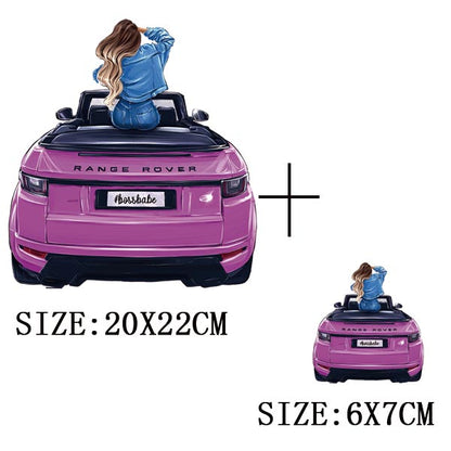 Iron On Patches for Clothing Fashion Girl Thermal Sticker On Clothes DIY A-level Washable Beauty Girl Patches Clothes Appliqued - NATASHAHS