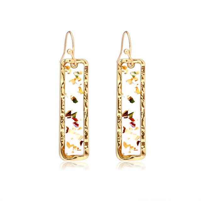 Natashahs Statement Drop Earrings For Women Fashion Vintage Geometric Long Dangle Earrings - NATASHAHS