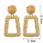 Natashahs Vintage Earrings Large for Women Statement Earrings Geometric Gold Metal Pendant Earrings Trend Fashion Jewelry - NATASHAHS