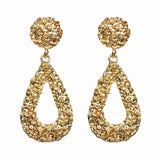 Natashahs Vintage Earrings Large for Women Statement Earrings Geometric Gold Metal Pendant Earrings Trend Fashion Jewelry - NATASHAHS