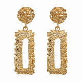 Natashahs Vintage Earrings Large for Women Statement Earrings Geometric Gold Metal Pendant Earrings Trend Fashion Jewelry - NATASHAHS