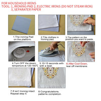 Ink Camera Stripes Patches Set Iron on Transfer Patch for T-shirts Girls Kids Clothing DIY Thermo Stickers on Clothes - NATASHAHS