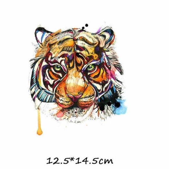 Ink Camera Stripes Patches Set Iron on Transfer Patch for T-shirts Girls Kids Clothing DIY Thermo Stickers on Clothes - NATASHAHS