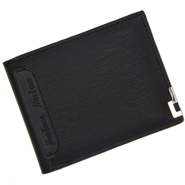 Hot Selling New Men's Short Wallet Iron Edge Korean Youth Men's Horizontal Wallet Trend Card Pack Purse - NATASHAHS