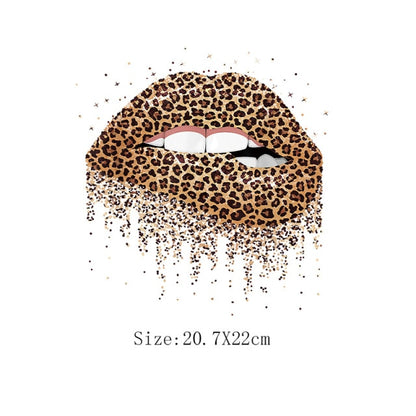 Print Lips Patches For Clothes Heat Transfer Thermal Stickers DIY Washable T-Shirts Iron On Transfer  Girls Lips Patches - NATASHAHS