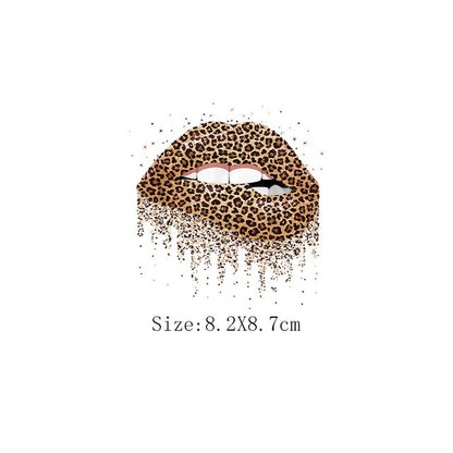 Print Lips Patches For Clothes Heat Transfer Thermal Stickers DIY Washable T-Shirts Iron On Transfer  Girls Lips Patches - NATASHAHS